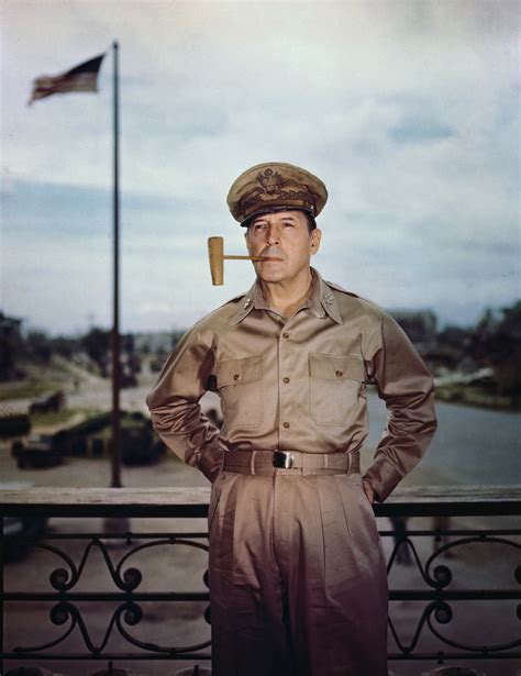 general-douglas-macarthur-with-pipe-in-mouth - Allied Military Leaders Pictures - World War II ...