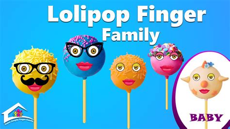 Finger Family Cake Pop Family Nursery Rhyme - Lollipop Finger Family - cake pop finger family ...