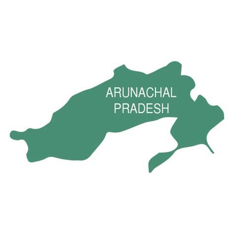 Arunachal Pradesh State Map PNG & SVG Design For T-Shirts