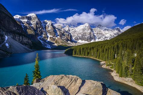 Moraine Lake, Banff National Park, Kanada Foto & Bild | wasser, schnee, frühling Bilder auf ...