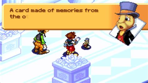 Kingdom Hearts Chain of Memories (GBA) Cutscene #88 A Card Made of Memories from Other Side ...