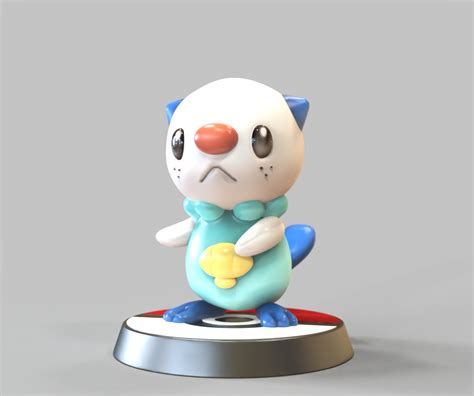 Free STL file Oshawott - FAN ART - POKÉMON FIGURINE -POKEMON LEGENDS ...