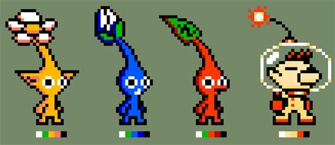 FC Pixelart - Pikmin & Olimar — Weasyl