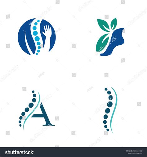 Physical Therapy Logo Vector Icon Illustration Stock Vector (Royalty Free) 1034223790