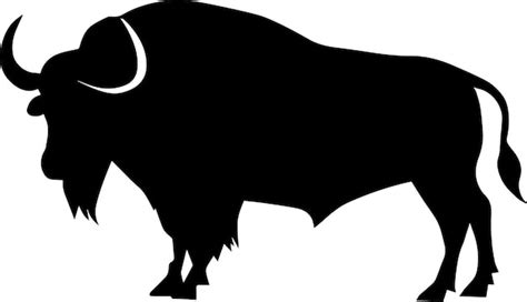 Premium Vector | Buffalo vector silhouette