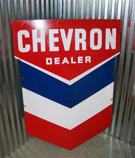 1950's Chevron Gas Station Sign #salvage #vintage #decor #mancave ...