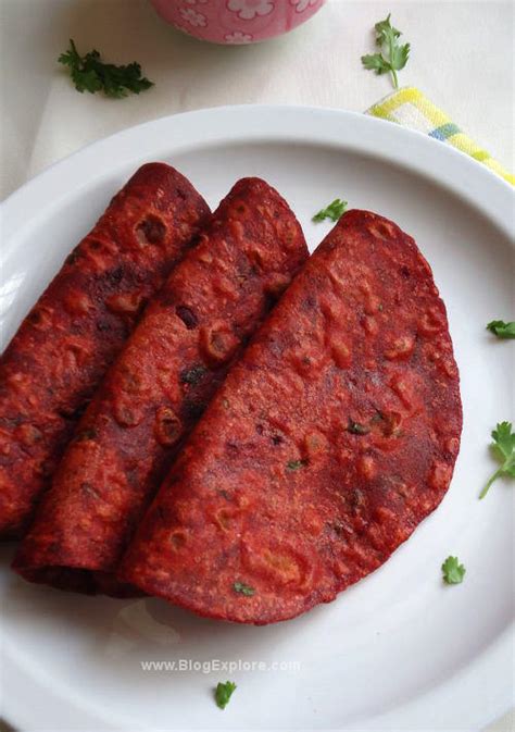 Beetroot Paratha - Indian Recipes - Blogexplore