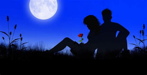 Lovers Under The Moonlight Digital Art by Nina Bradica - Fine Art America