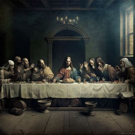 Leonardo Da Vinci The Last Supper Painting – Vintage Art : Large ...