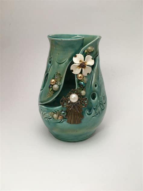 Handmade Pottery Vase Handmade Ceramic Vase by LivingWaterPottery