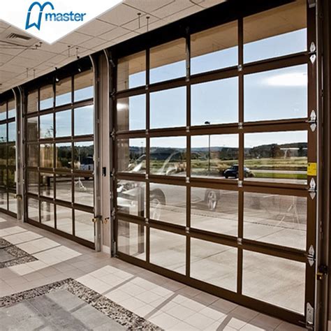 12X12 Translucent Glass Garage Door with Strong Aluminum Alloy Profiles ...