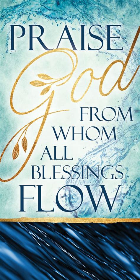 Church Banner - Blessings Flow - Praise God in 2020 | Church banners, Banner, Praise god