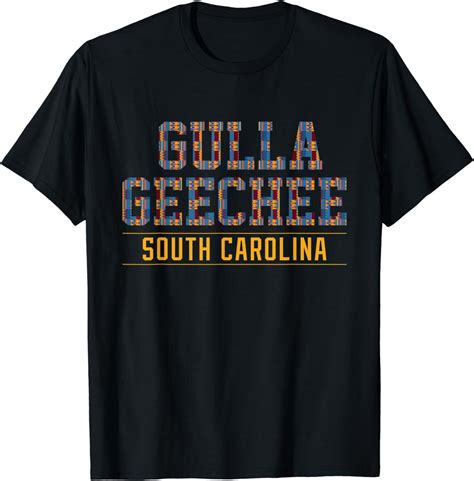 Amazon.com: Gulla Geechee Culture South Carolina African Kente Pattern T-Shirt : Clothing, Shoes ...