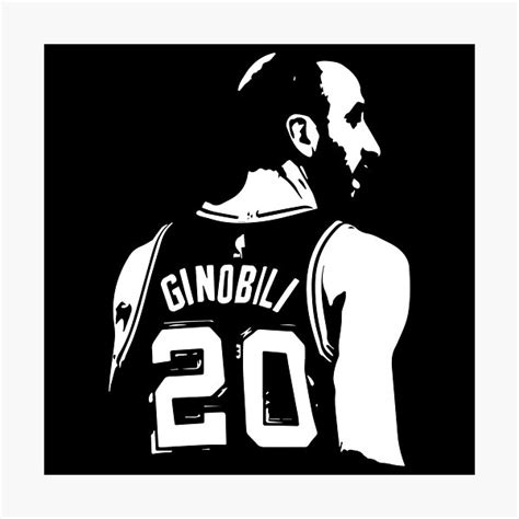 "manu ginobili art ,manu ginobili art designs " Photographic Print for ...