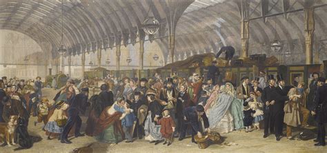 The Railway Station by William Powell Frith (Click on the image for a closer look). | Stretched ...