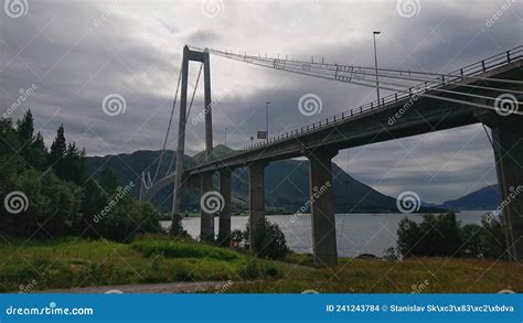 HÃ¥logaland Bridge stock photo. Image of norway, span - 241243784