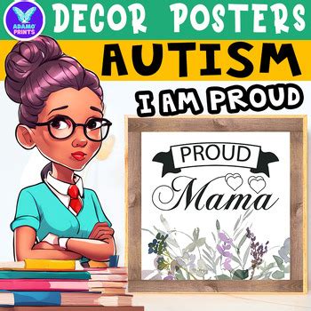 AUTISM I Am PROUD Posters Inspiration - Classroom Decor Bulletin Board ...