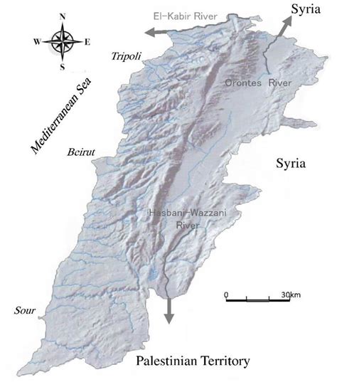 4. Shared rivers of Lebanon. | Download Scientific Diagram