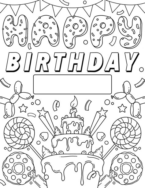 Color Birthday Cards Printable