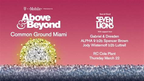 Above & Beyond: Common Ground Miami Tickets at RC Cola Plant in Miami by DiskoLab | Tixr