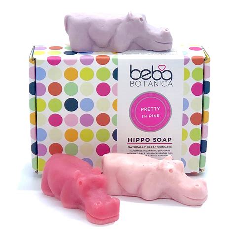 HIPPO SOAP (Pretty in Pink) – 3 x 90g bars – Luxurious Vegan Soap Made ...