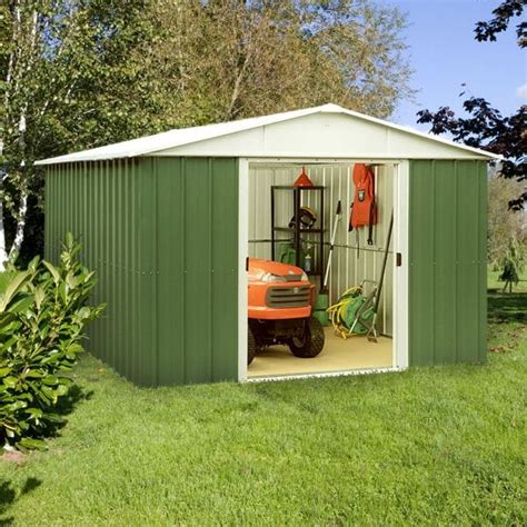 10' x 13' Yardmaster Metal Shed 1013GEYZ - Garden Sheds Direct