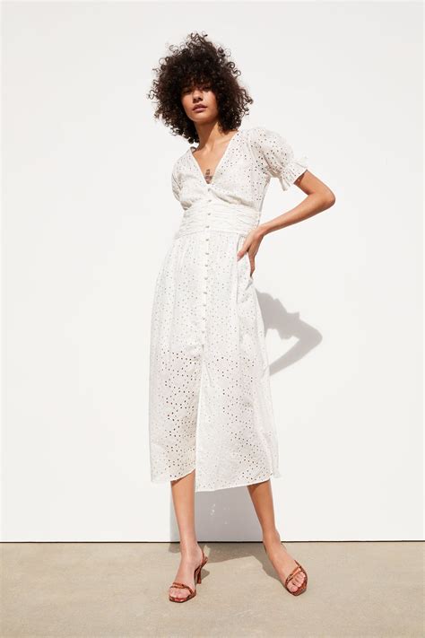 OPENWORK EMBROIDERY DRESS - Midi-DRESSES-TRF | ZARA United States | Maxi dresses casual ...