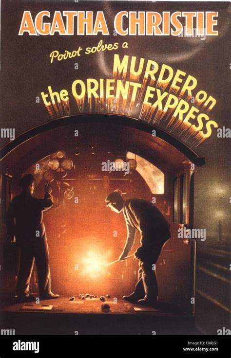 1990s UK Murder On The Orient Express Book Cover Stock Photo - Alamy