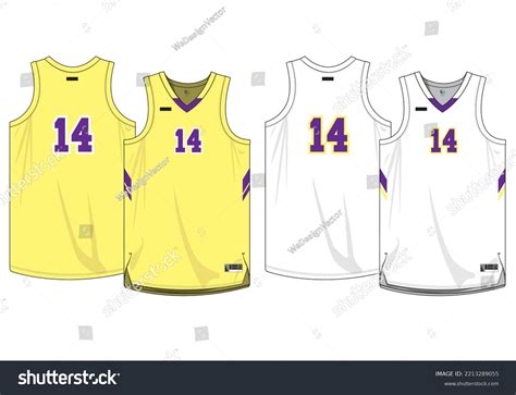 Basketball Jersey Template Vector Mockup Stock Vector (Royalty Free ...