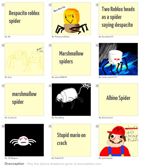 Despacito roblox spider - Drawception