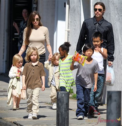 angelina jolie brad pitt y sus hijos