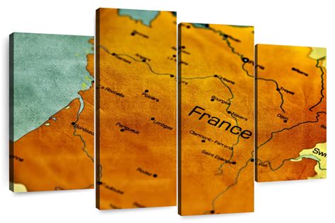 France In World Map Wall Art | Digital Art