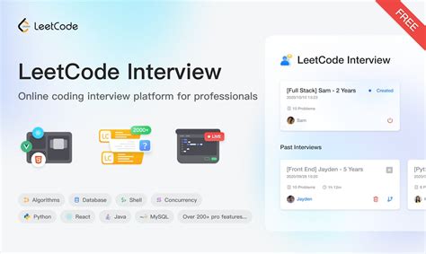 LeetCode Interview - Online coding interview platform for professionals | Product Hunt