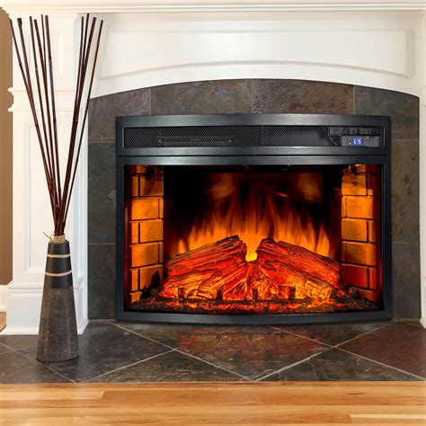 AKDY Wall Mount Electric Fireplace Insert & Reviews | Wayfair