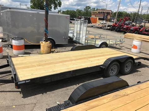 83" X 16' Aluminum Car Hauler/Flatbed Trailer | American Trailer Mart of Waterford, MI ...