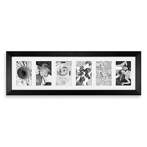 Showcase your loved ones and favorite memories with this chic matted black picture frame. This ...