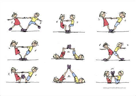 gymnastics partner balance activities - Google Search | Posturas de yoga para niños, Yoga para ...