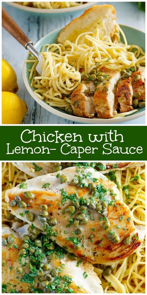 Chicken with Lemon Caper Sauce - Recipe Girl