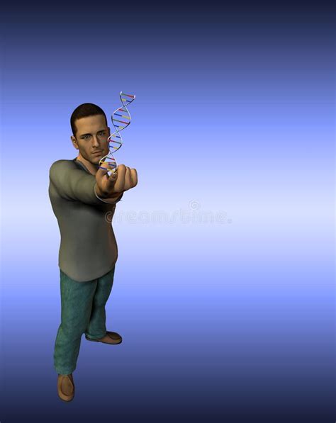 DNA Man stock illustration. Illustration of body, macromolecule - 2200619