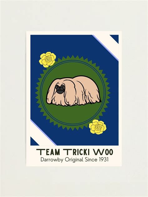 "Tricki Woo All Creatures Great and Small Tricky Dog Retro Inspired Poster " Photographic Print ...