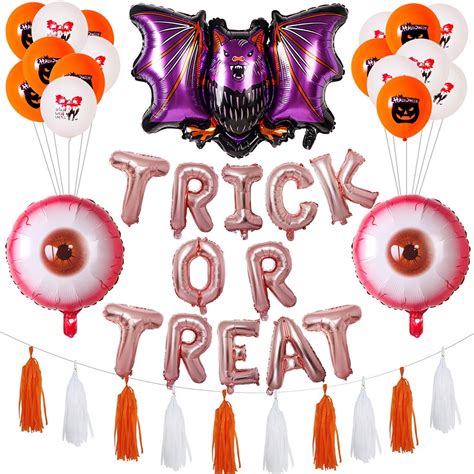 Suncoda Halloween Decorations Halloween Balloons Decorations Skull ...