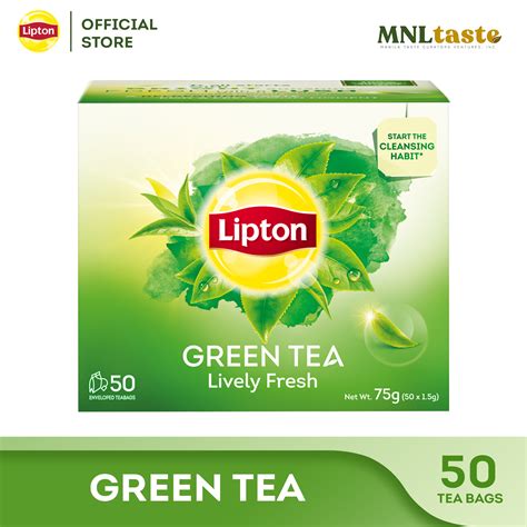 Lipton Fresh Green Tea 50 Individually Enveloped Tea Bags | Lazada PH