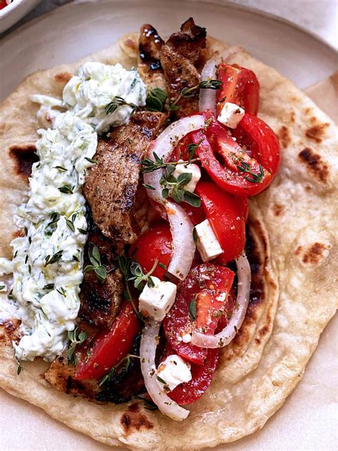 Greek Souvlaki With Pita - The Greek Foodie