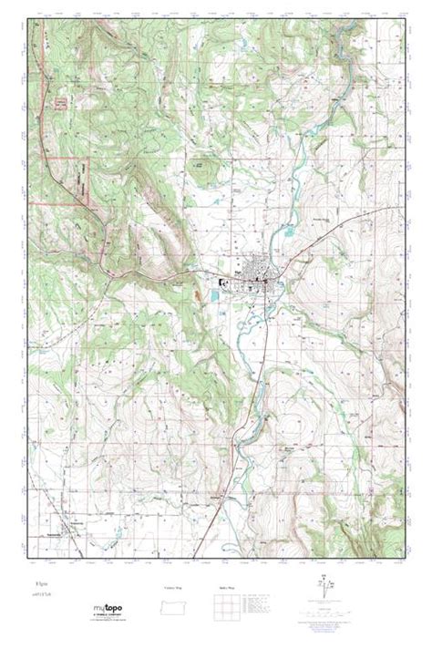 MyTopo Elgin, Oregon USGS Quad Topo Map