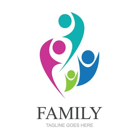 Family Logo Design Template - vector 36121061 Vector Art at Vecteezy