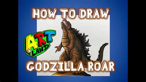 How to Draw GODZILLA ROAR - YouTube