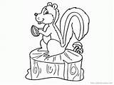 Squirrels Coloring Page Best  Home sketch template