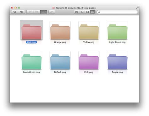 14 Mac Colored Folder Icons Images - Color Folder Icons, Color Folder Icons and Change Mac ...