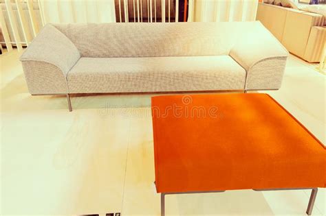 Modern white sofa stock image. Image of comfy, classic - 82781405