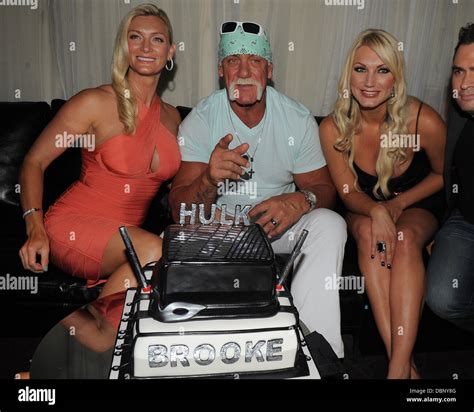 Hulk Hogan celebrates his 58th Birthday with his wife Jennifer McDaniel and his daughter Brooke ...